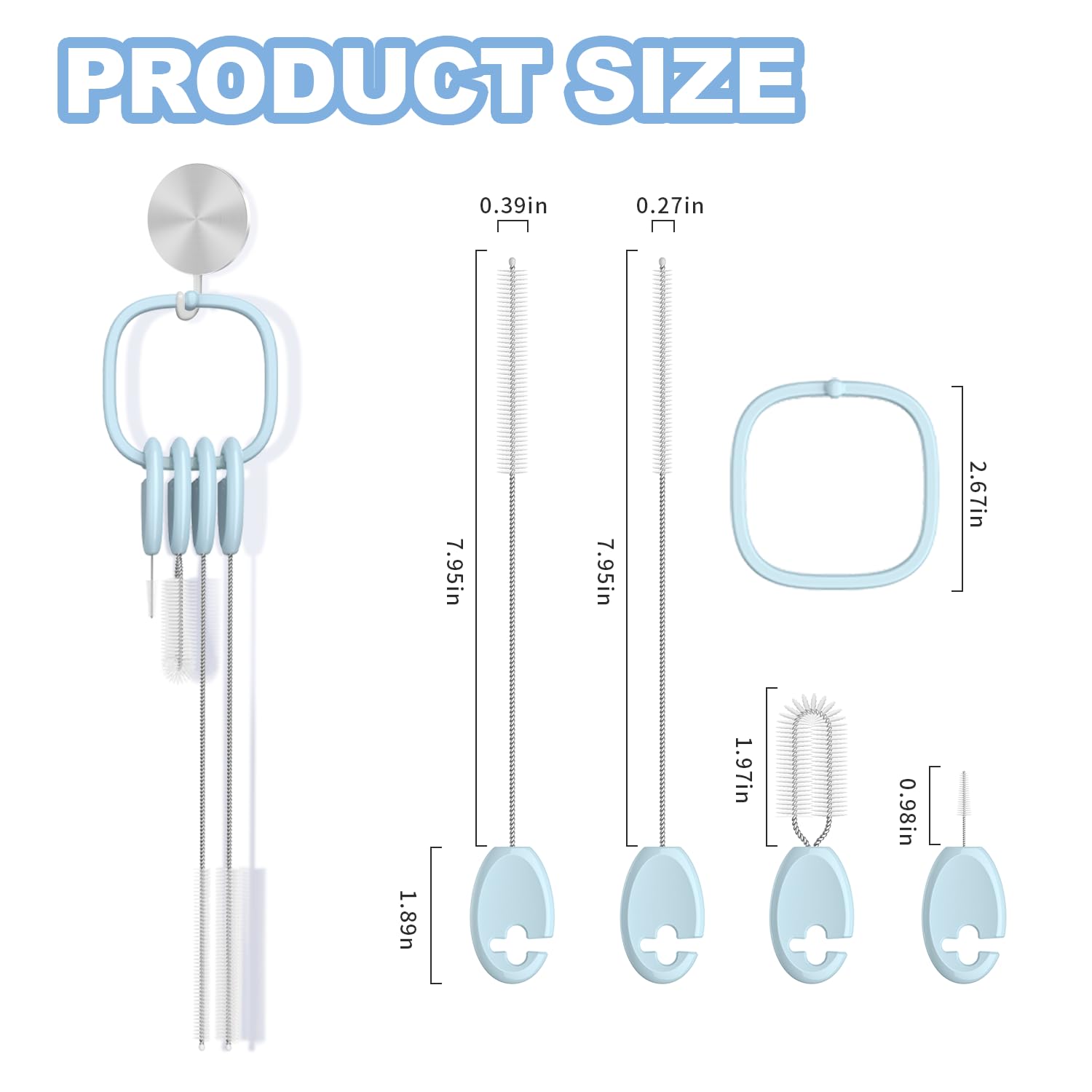 4in1 Straw Cleaner Brush Set (4 Count)