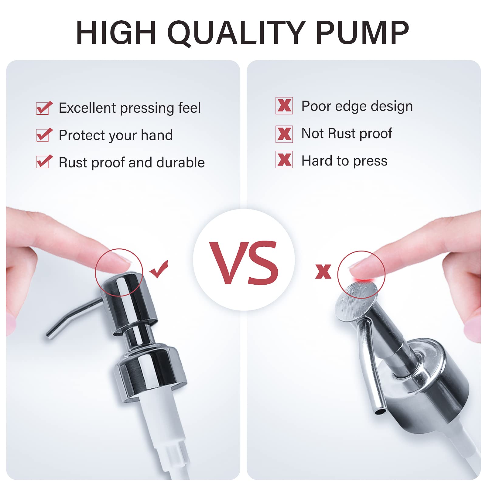 Clear Glass Soap Dispenser 18 oz (2 Count)