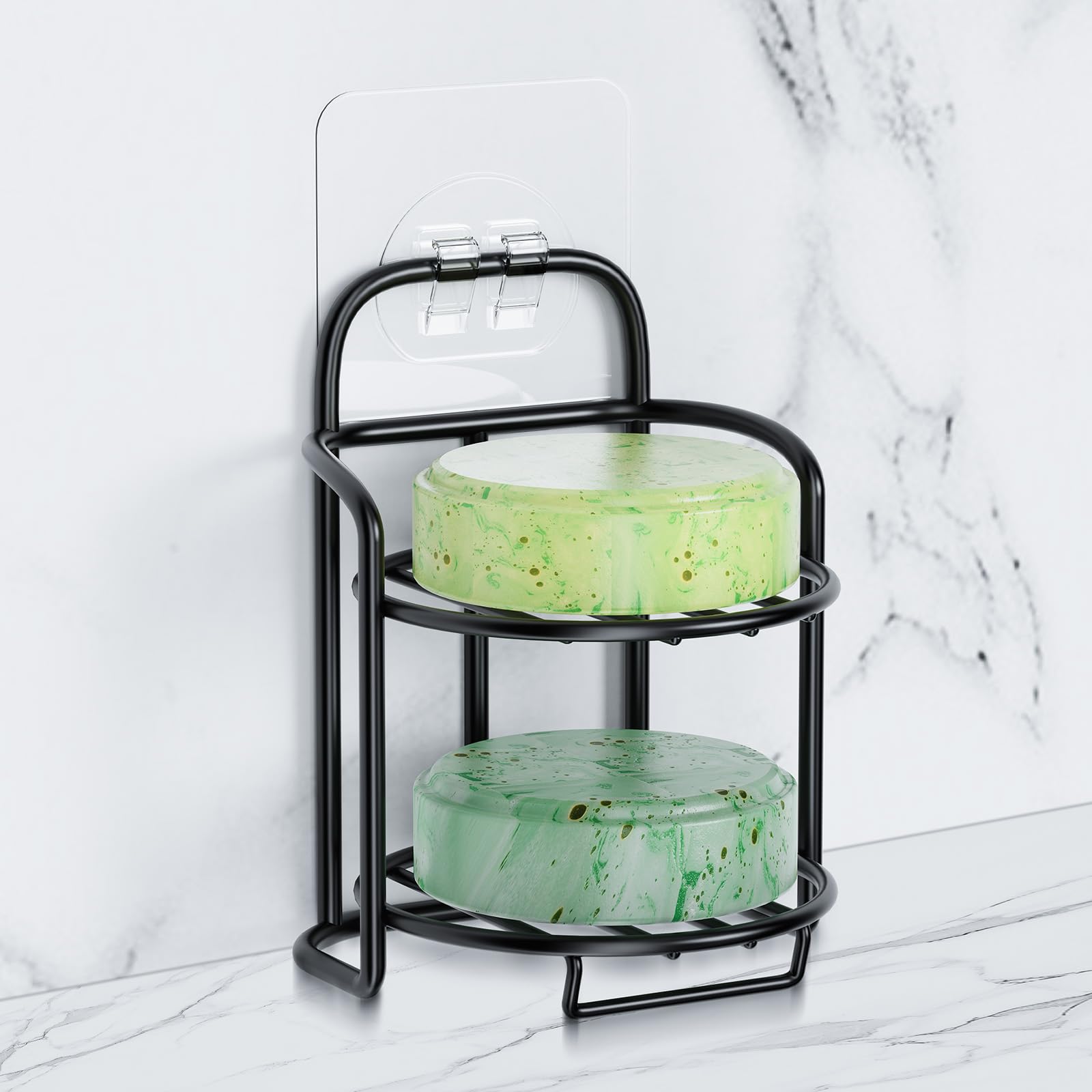 2 Tier Shower Soap Shampoo Bar Holder (2 Count)