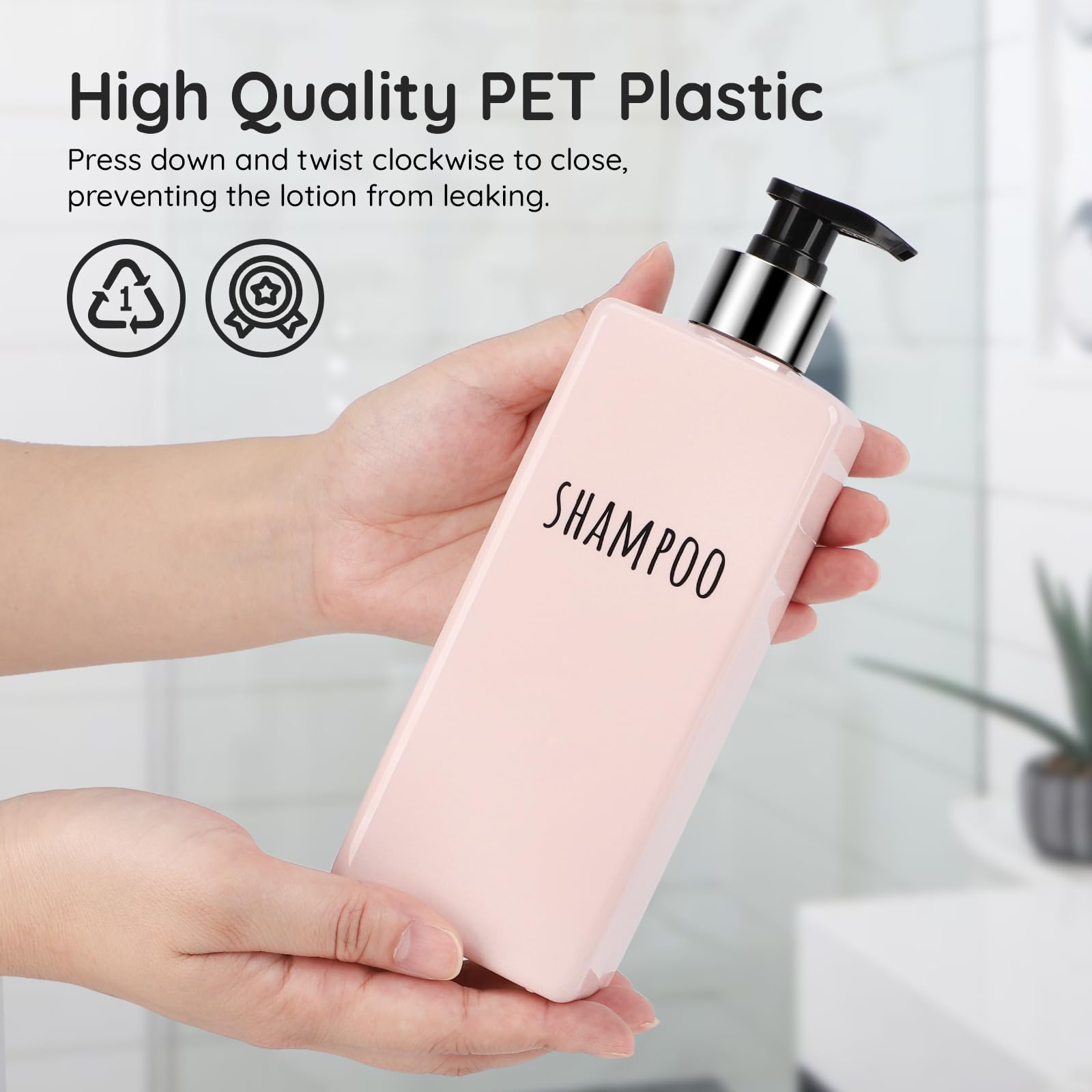 16.9oz Shower Bottles Refillable (3 Count)
