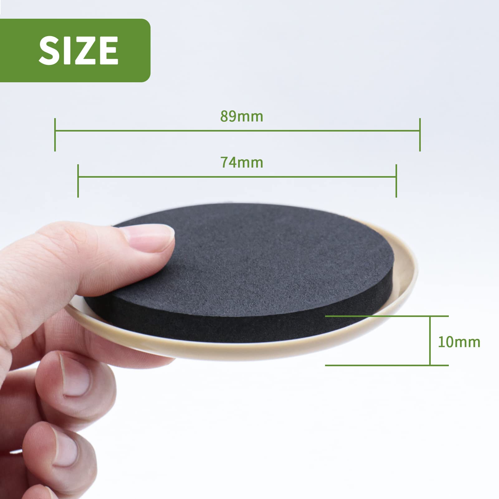 Furniture Sliders for Carpet 8 PCS (8 Count)