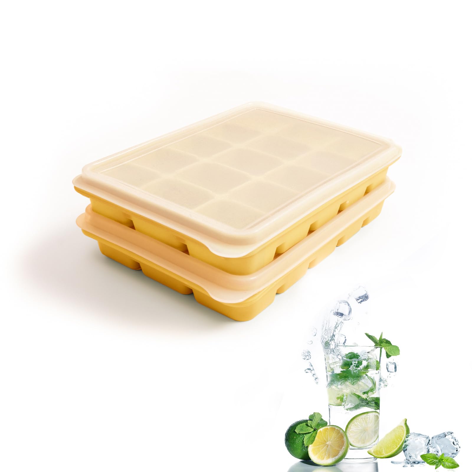 Ice Cube Trays Set of 2 (9.76 Ounce)