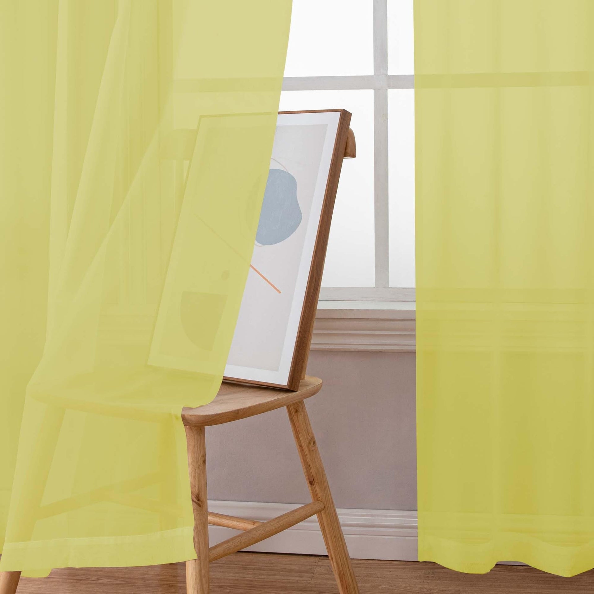 Sheer Curtains 63 Inch Length 2 Panels (2 Count)