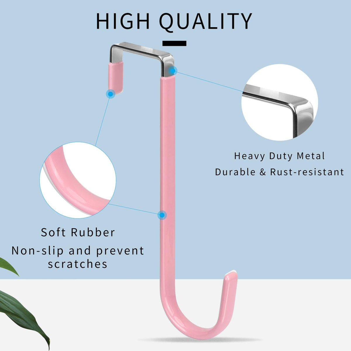 Over the Door Hooks (4 Count)