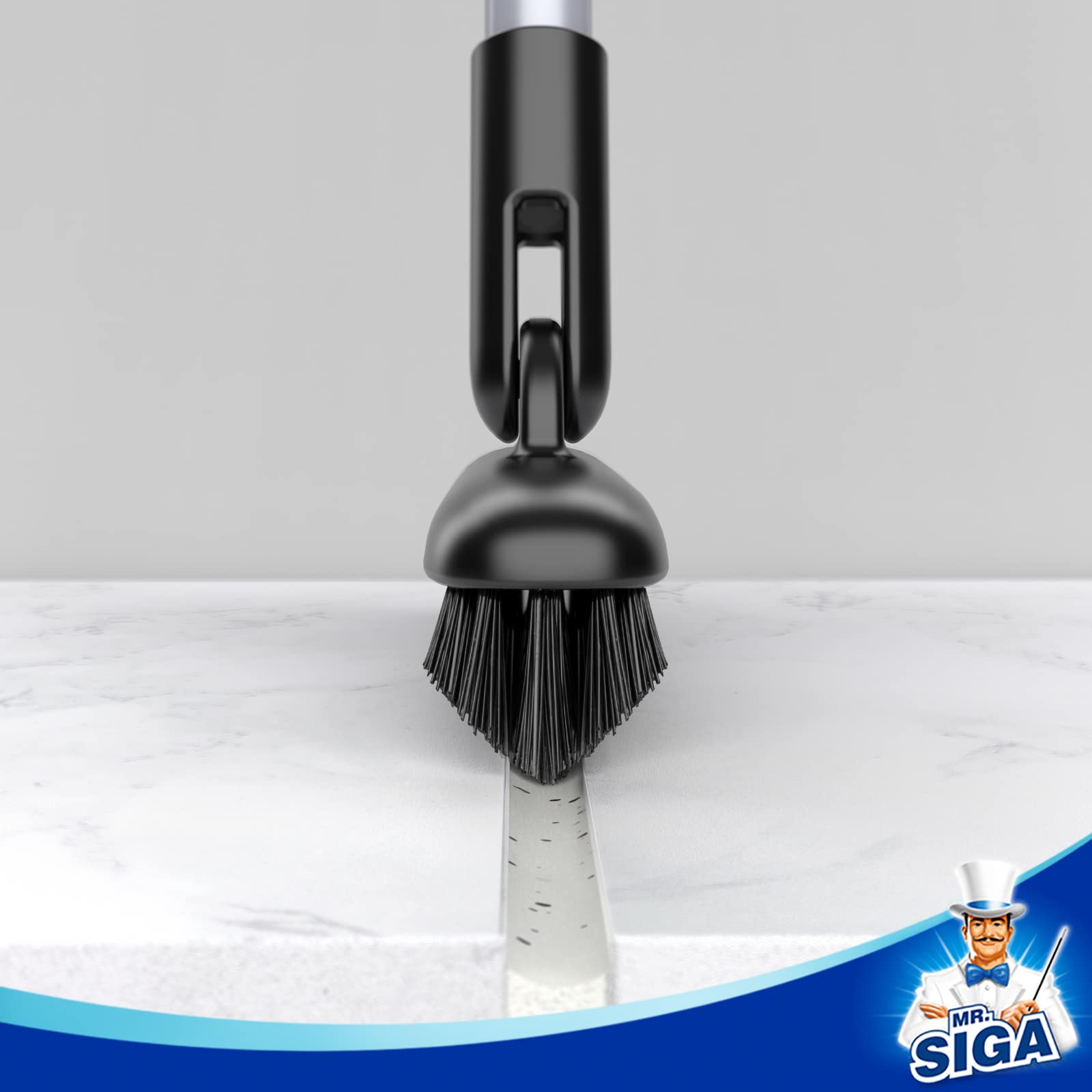 Heavy Duty Grout Scrub Brush with Long Handle