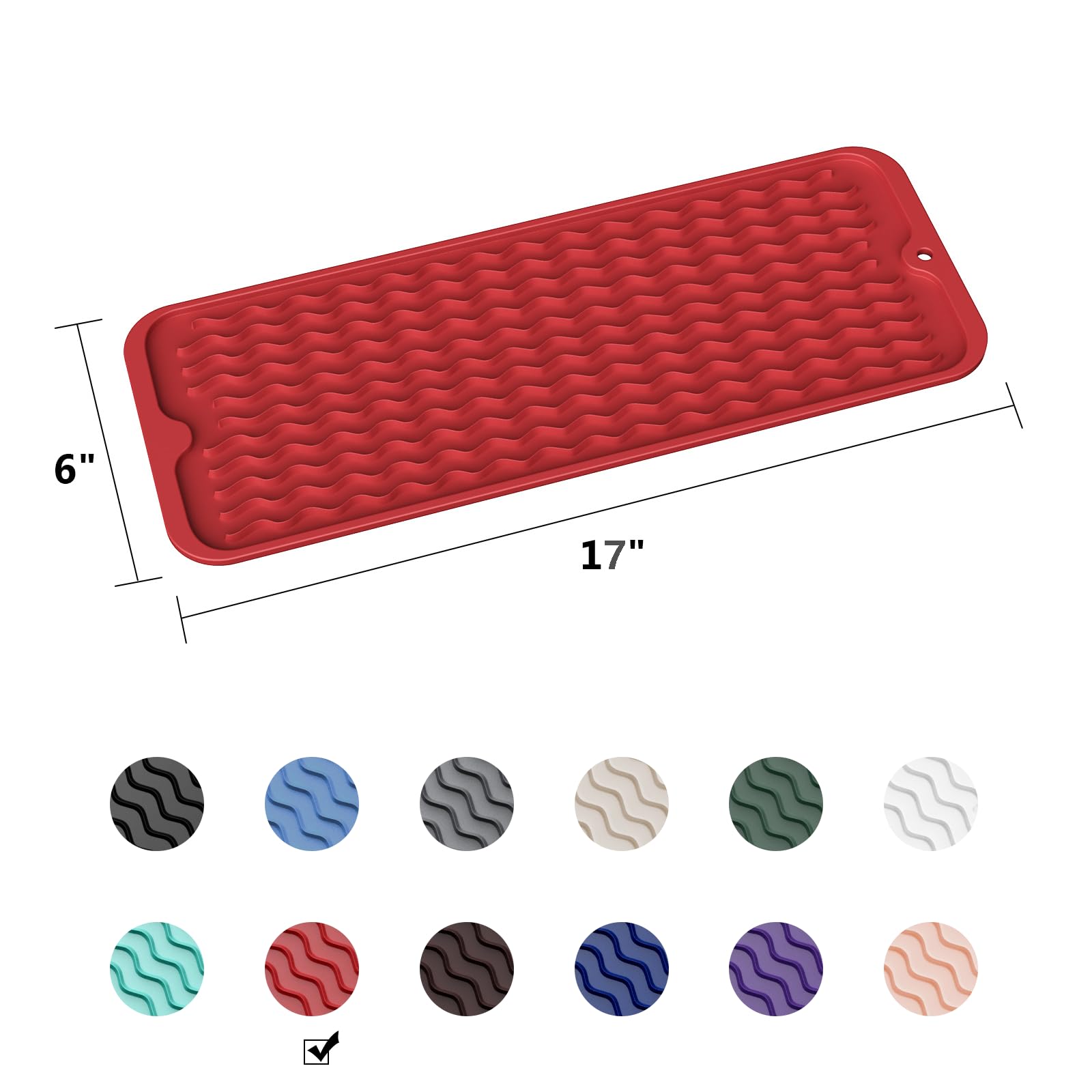 Small Dish Drying Mat for Kitchen Counter