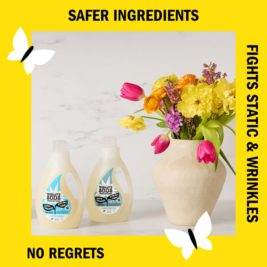 Molly’s Suds Fabric Softener Liquid for Sensitive Skin (32 Fl Oz)