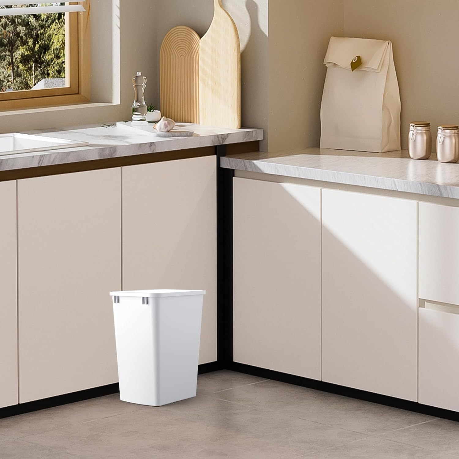35QT Kitchen Trash Can (2 Count)