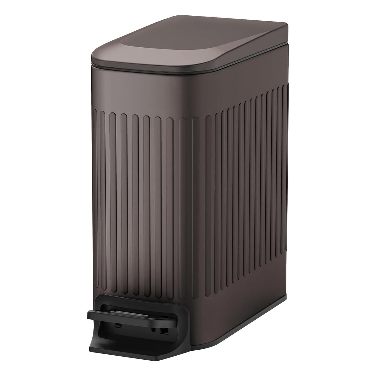 Slim Bathroom Trash Can with Lid Soft Close