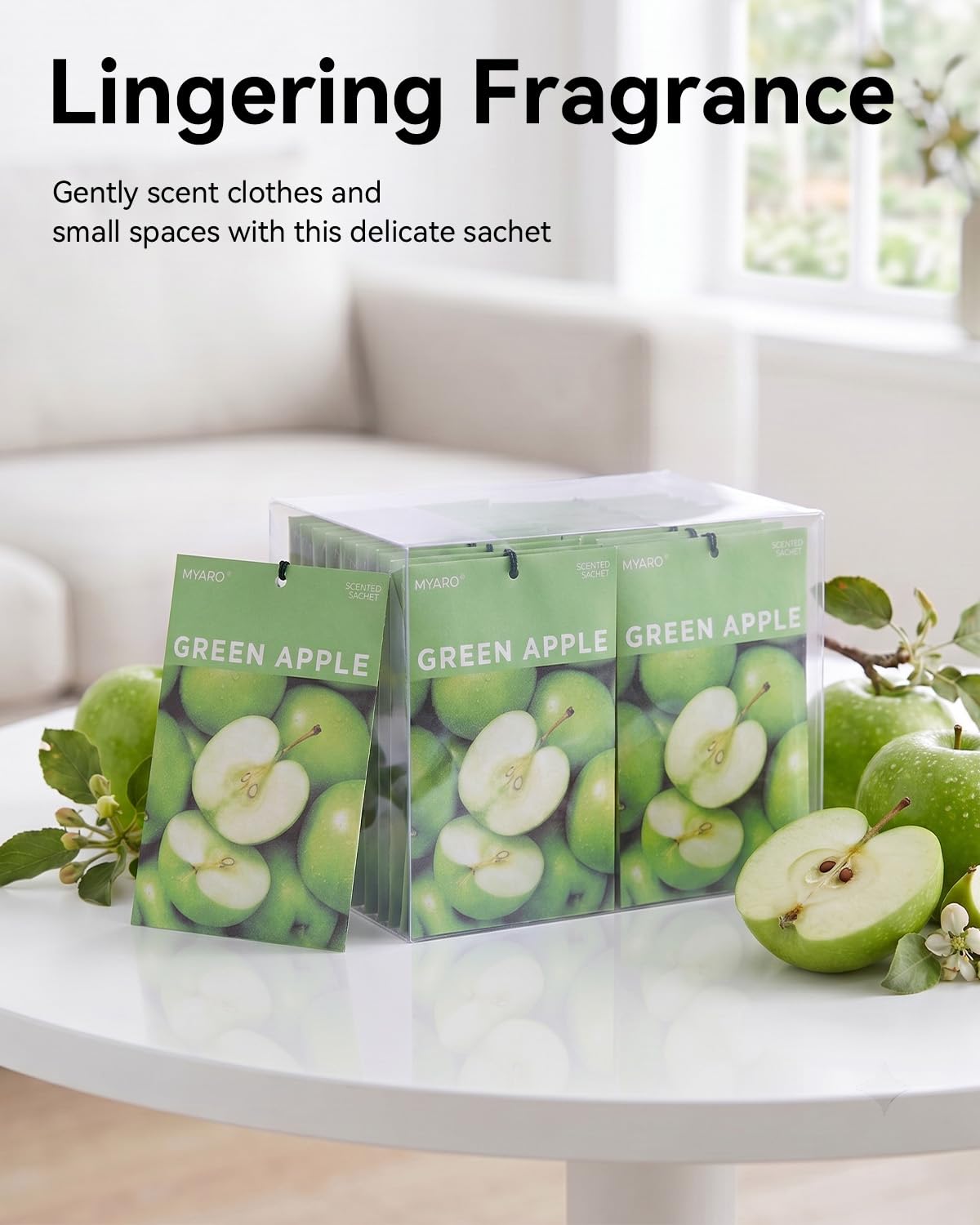 20Pcs Green Apple Scented Sachets (20 Count)