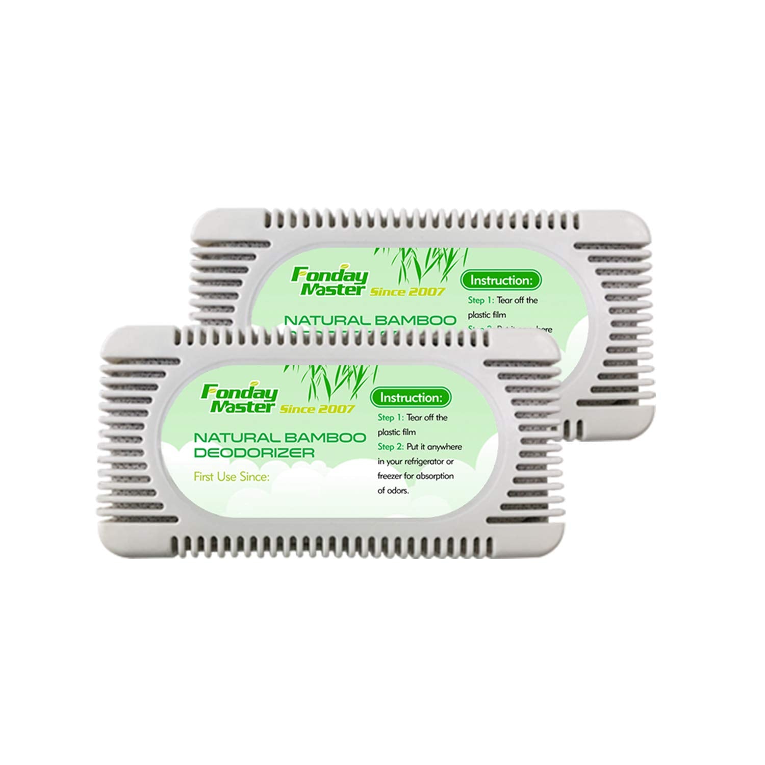 2Packs Fonday Bamboo Charcoal Refrigerator Deodorizer (2 Count)