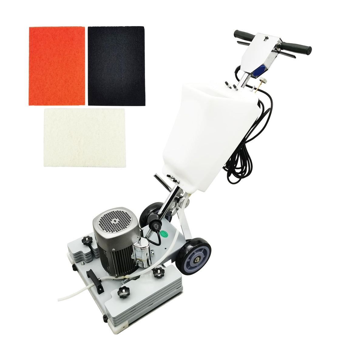Floor Scrubber Grinding Machine 3.43Gal Floor Polishing Machine 2834RPM Commercial and Industrial Square Chassis Multi