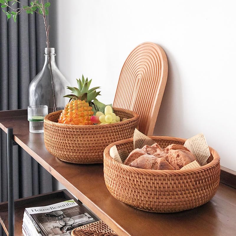 Rattan Bread Basket (3 Count)