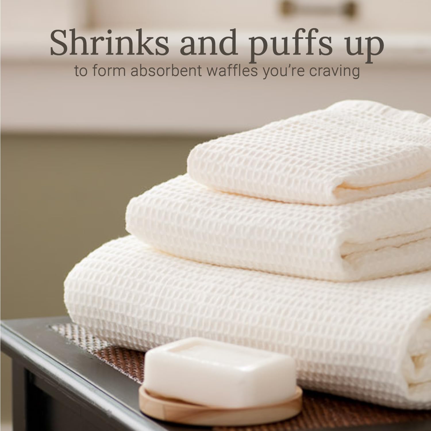 Waffle Towel Set Quick Dry Thin