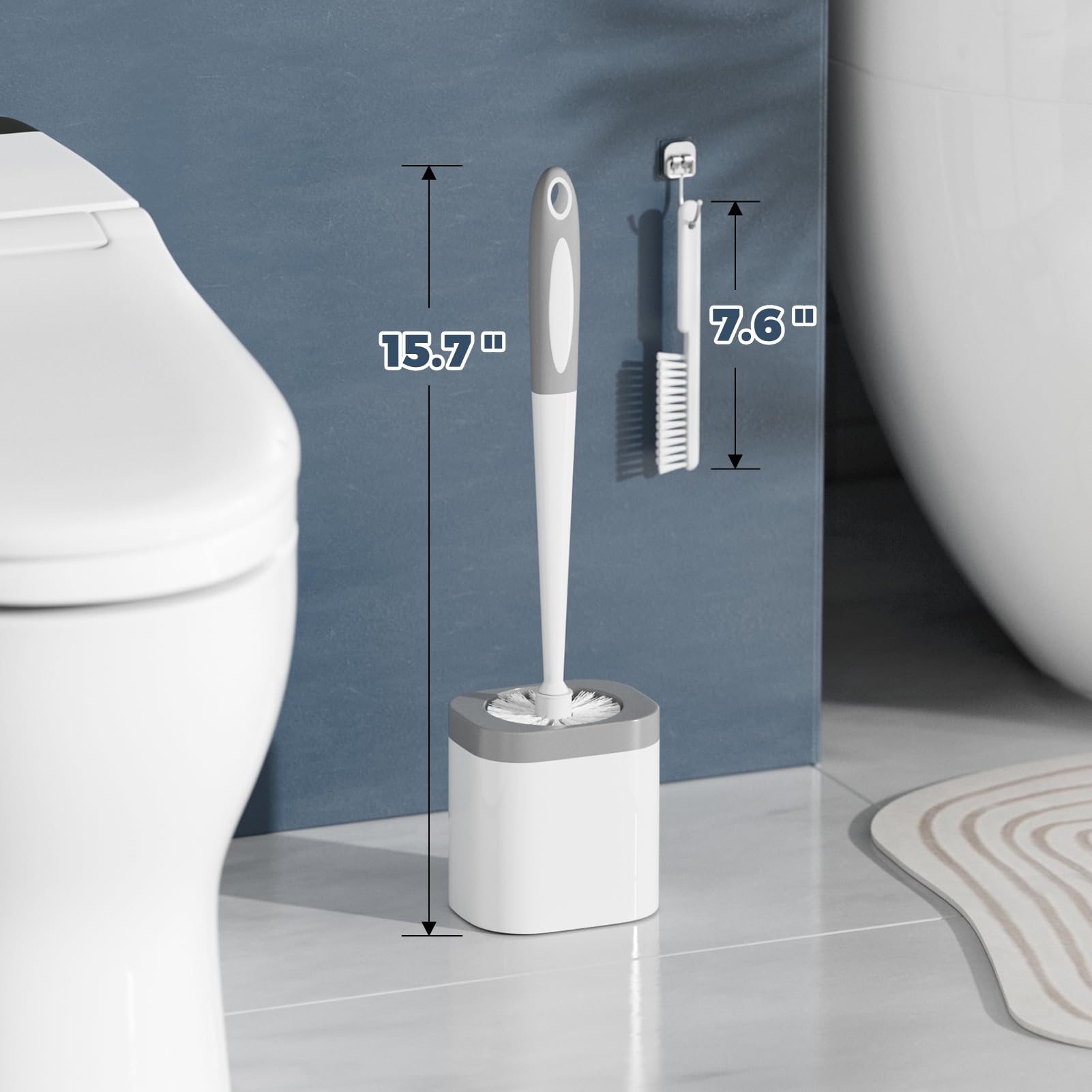 Toilet Brush and Holder Set (3 Count)