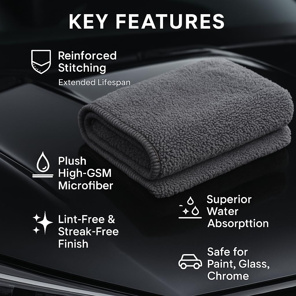 PAKS 3 Pack Reusable Microfiber Towels (3 Count)