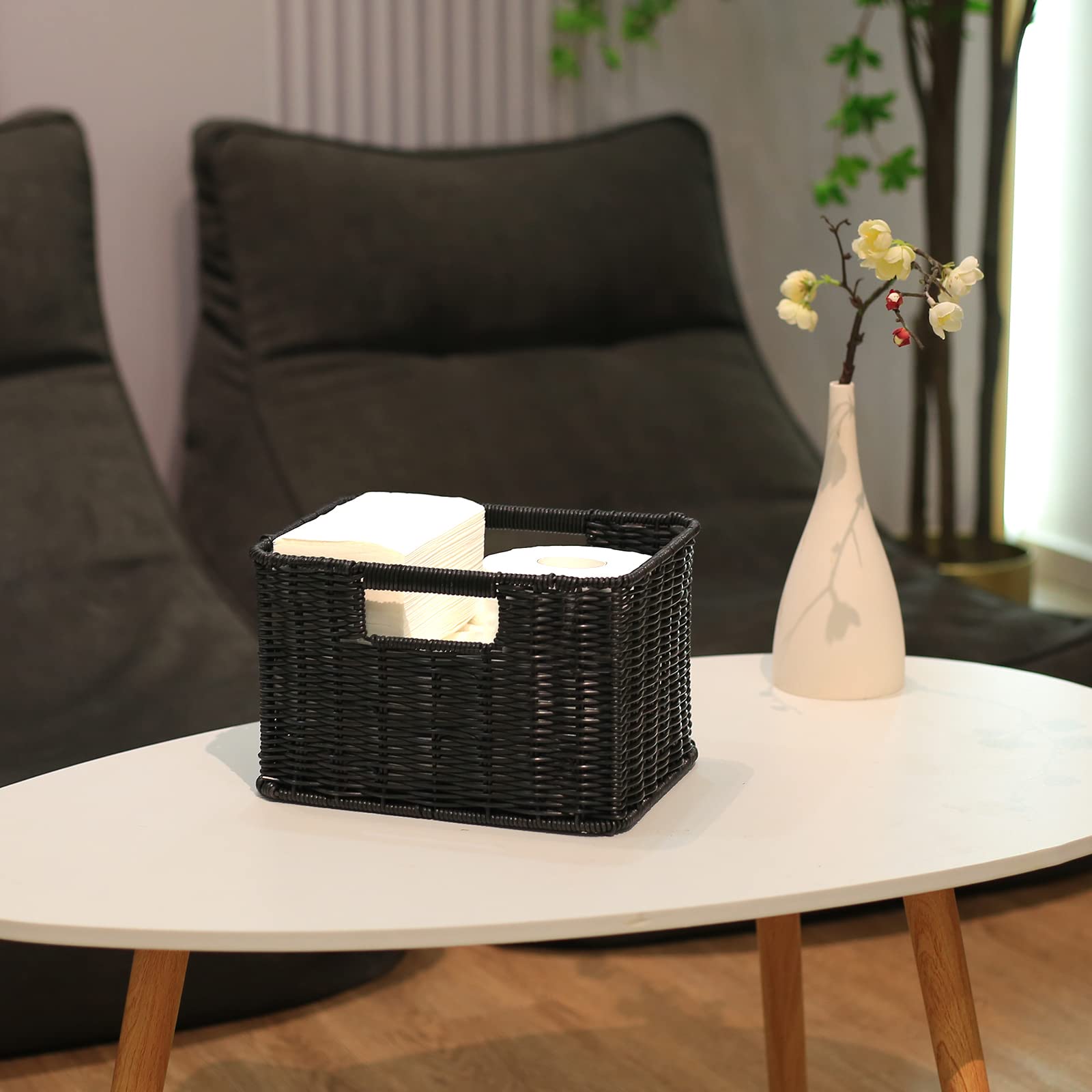Large Wicker Baskets for Storage (3 Count)