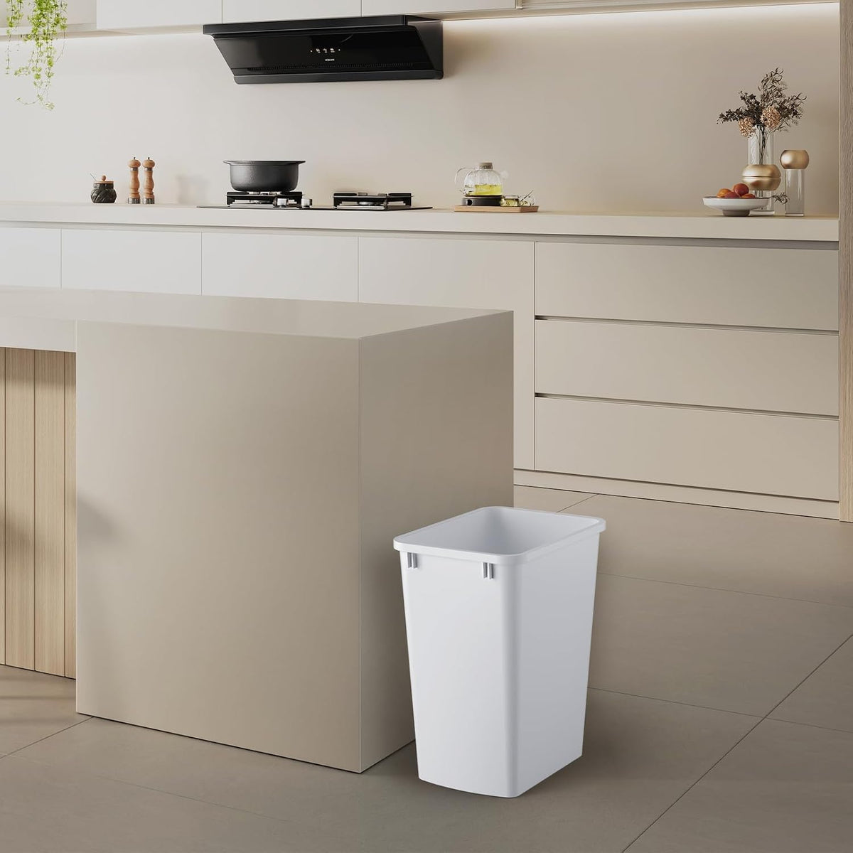 35QT Kitchen Trash Can (2 Count)