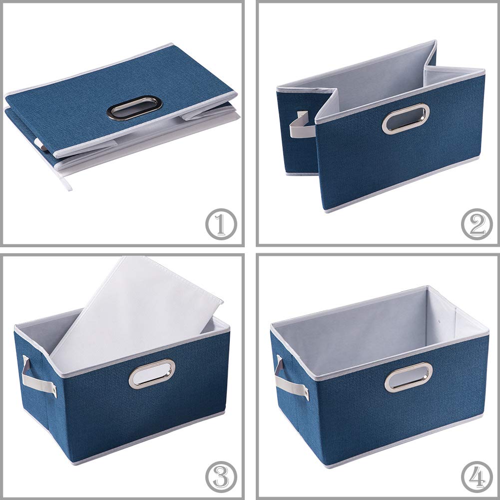 Fodable Storage Baskets for Closet [5 (5 Count)
