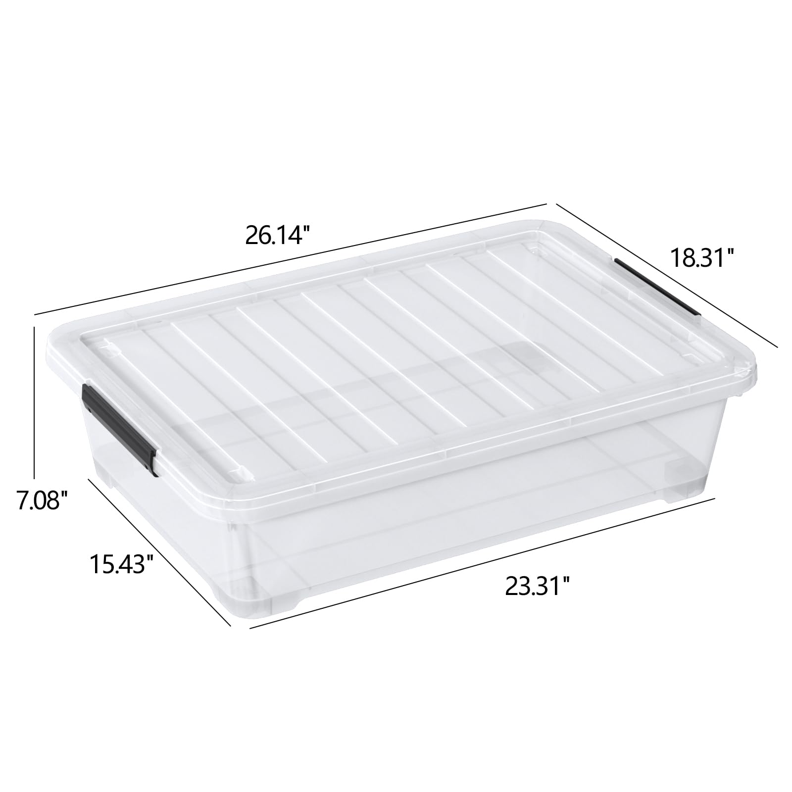 Under Bed Storage Bins With Wheels (3 Count)