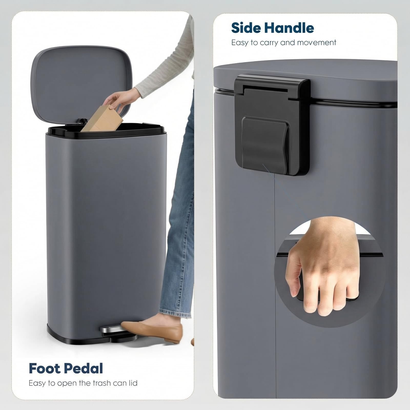 8 Gal Kitchen Trash Can