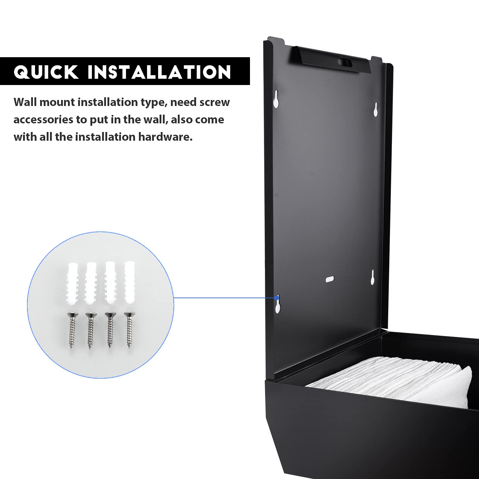 Commercial Paper Towel Dispenser Wall Mount (525 Count)