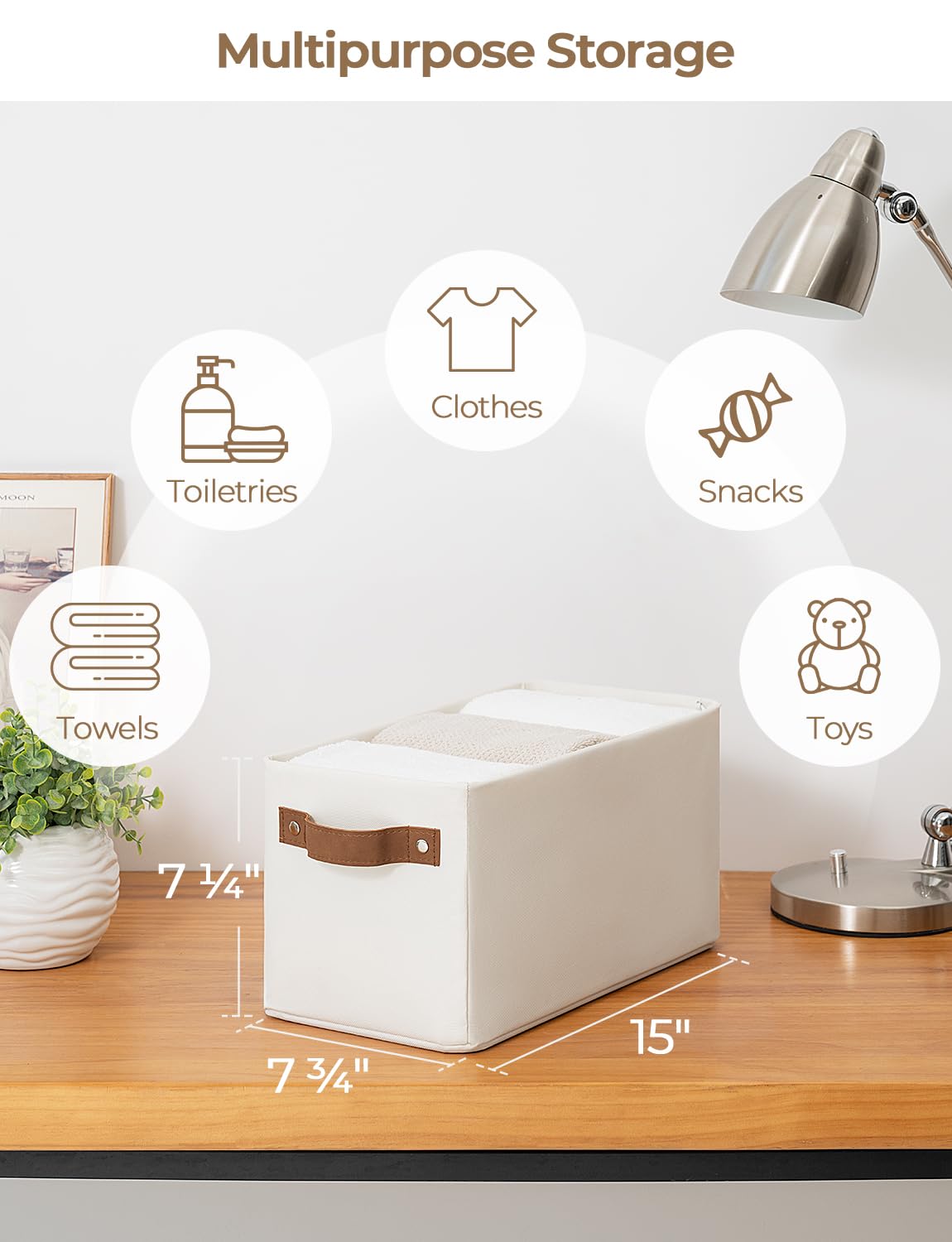 Narrow Storage Bins (2 Count)