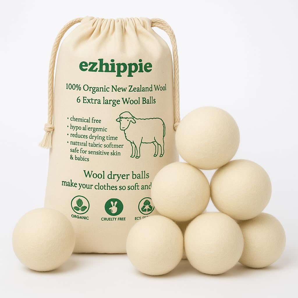 Quality Wool Dryer Balls (6 Count)
