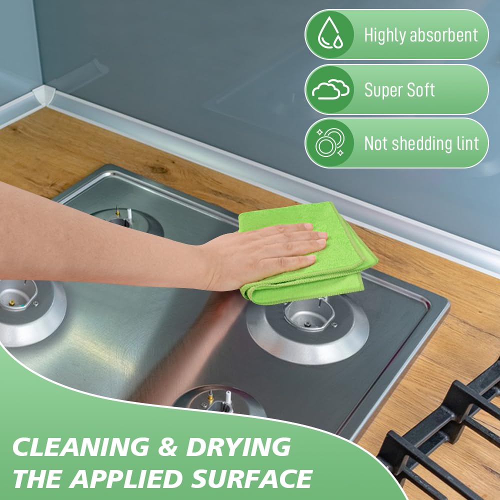 Dish Cloth for Washing Dishes Kitchen Washcloth Cleaning Cloth (10 Count)