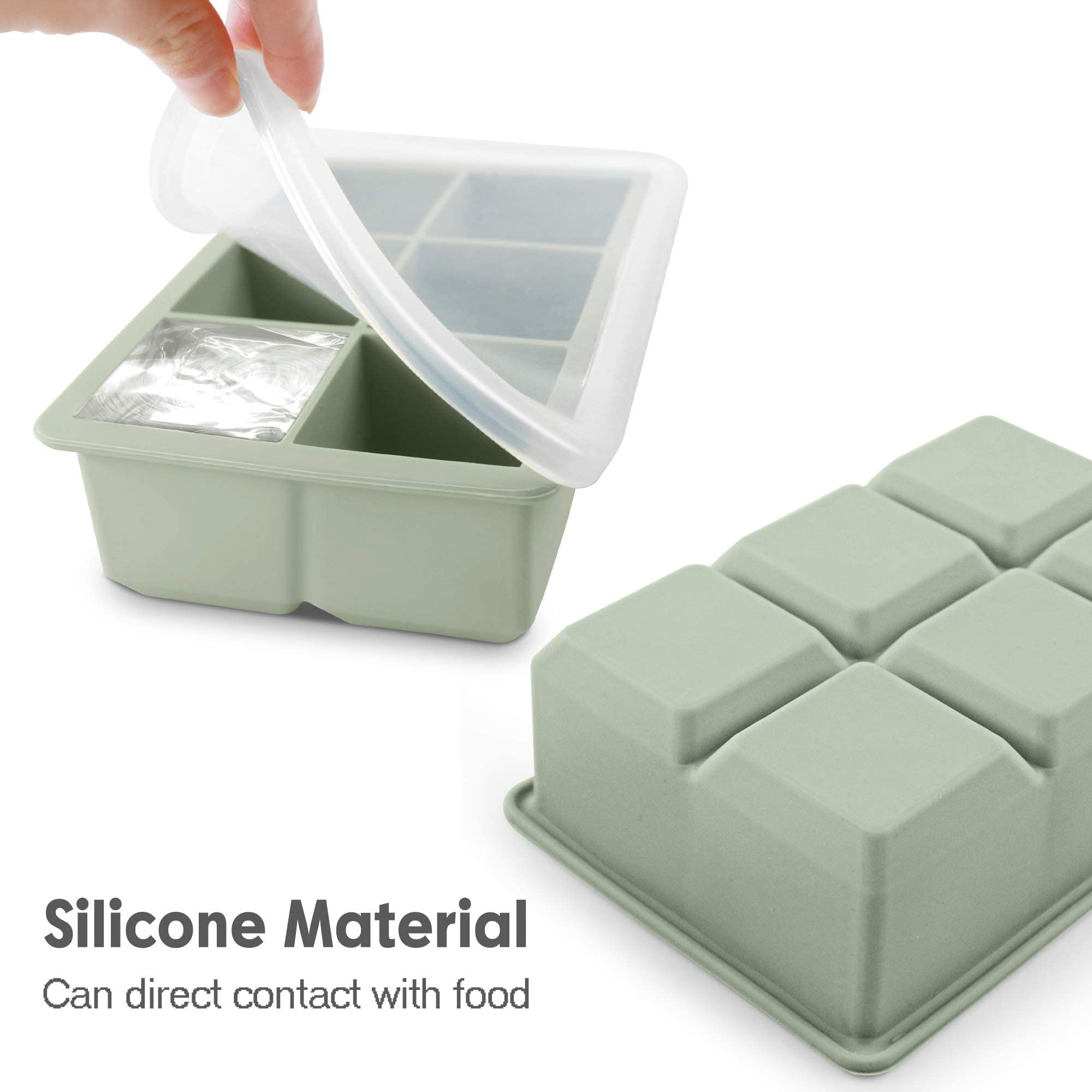 Silicone Ice Cube Trays 3 Pack (3 Count)