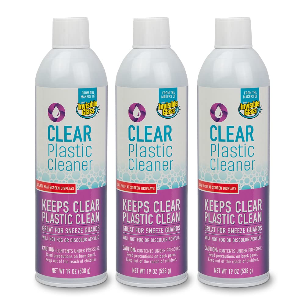 91014 3PK Clear Plastic Cleaner (57 Ounce)