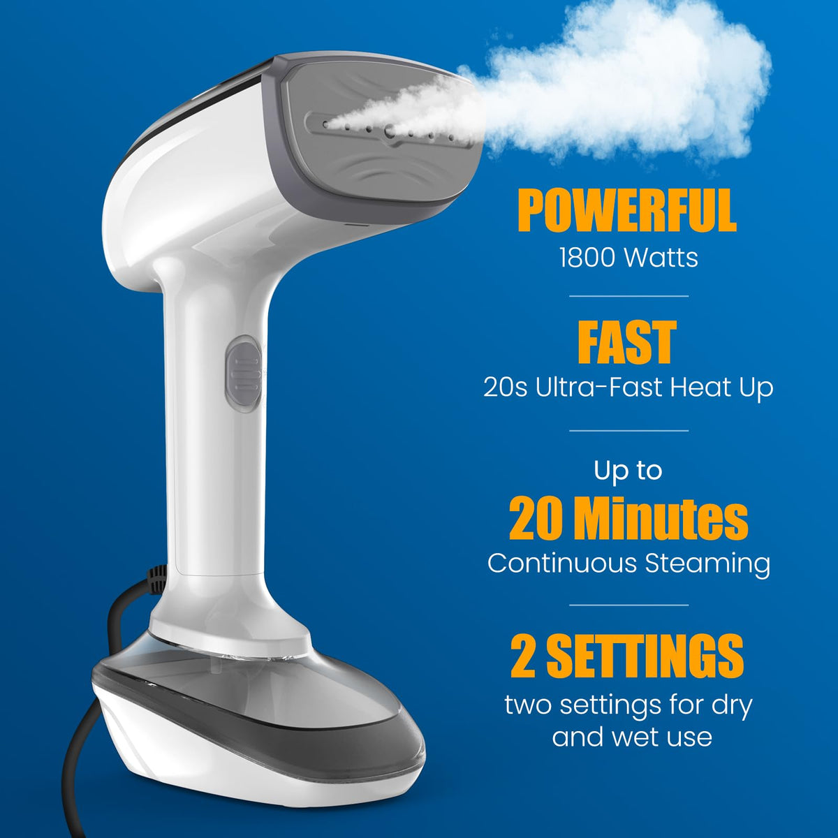 Powerful Handheld Fabric Steamer