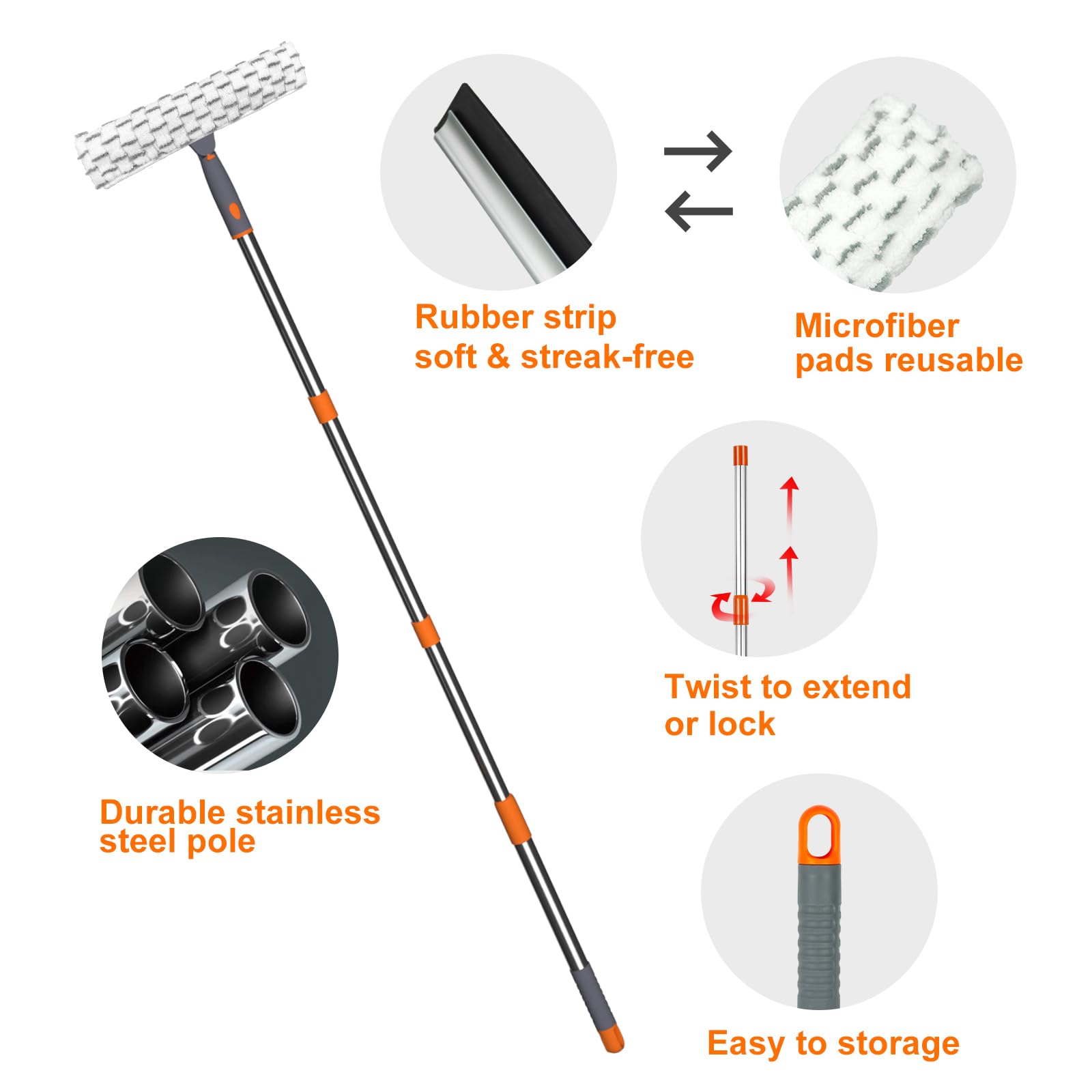 Squeegee for Window Cleaning (6 Count)