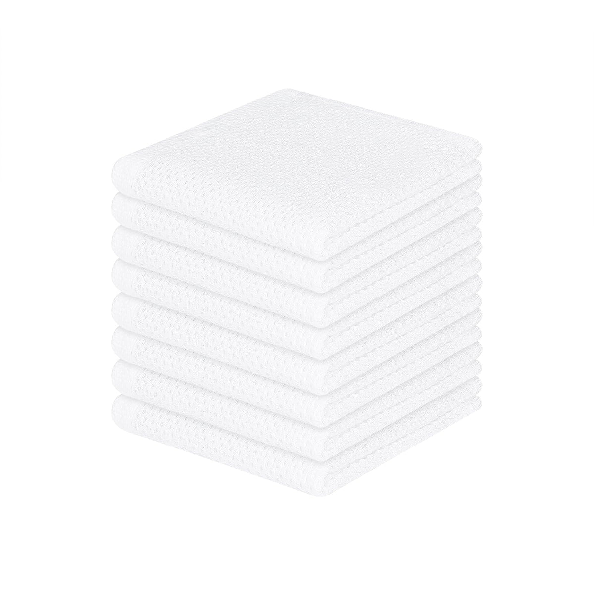 100% Cotton Waffle Weave Kitchen Dish Cloths 8 (8 Count)