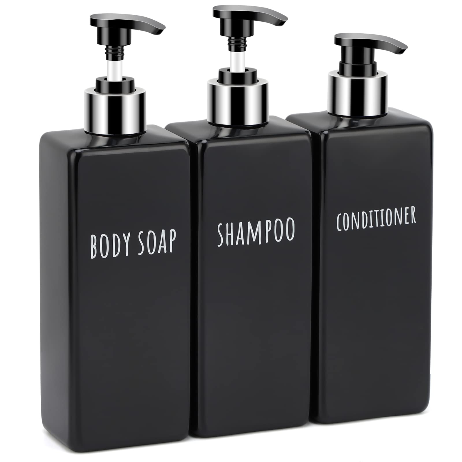 Shower Soap Dispenser Black (3 Count)