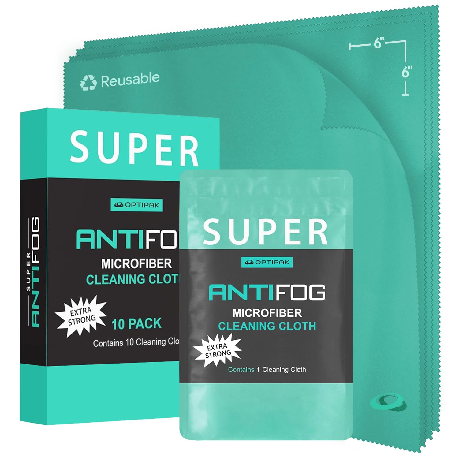 Anti Fog Microfiber Cleaning Cloth for Glasses (10 Count)