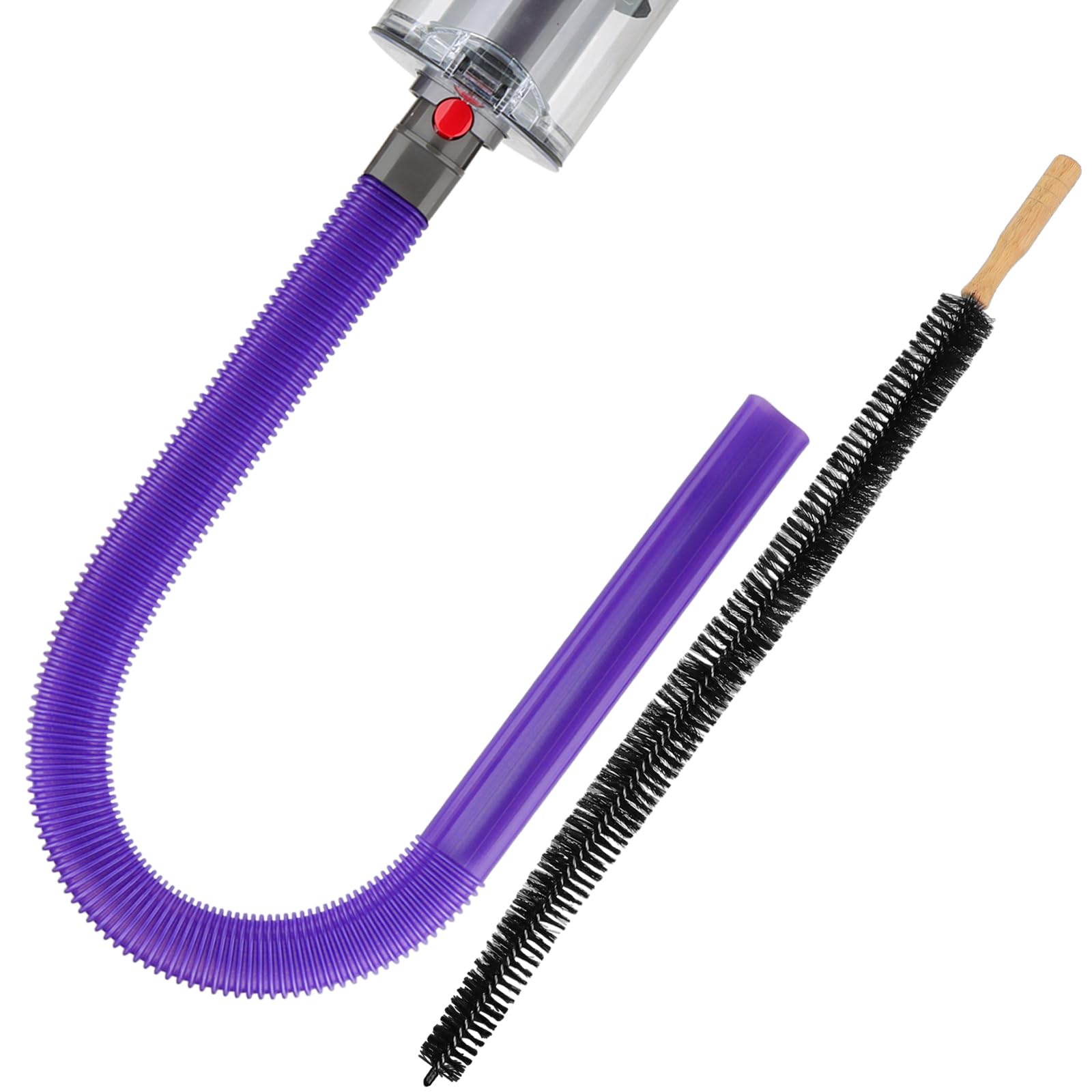 Dryer Vent Lint Vacuum Atttachments for Dyson V15 V15s Gen5 V12 V11 V10 V9 V8 V7 Detect Absolute Cyclone Outsize Slim Vacuum Cleaner Crevice Flexible Dryer Lint Remove Tool Cleaner Kit