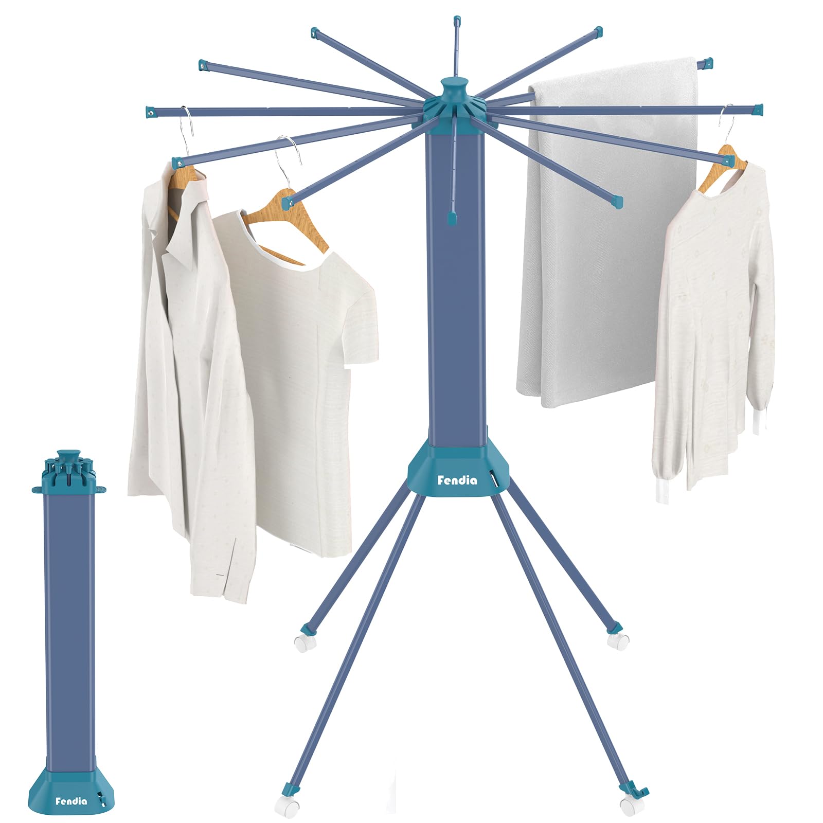 Clothes Drying Rack Foldable & Collapsible Drying Racks with 4