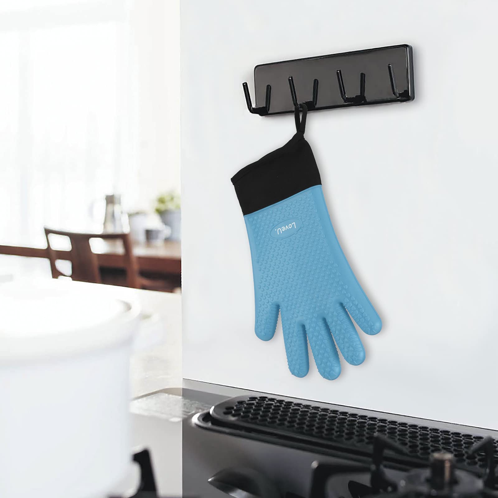 Silicone Oven Mitts Gloves (11 Ounce)