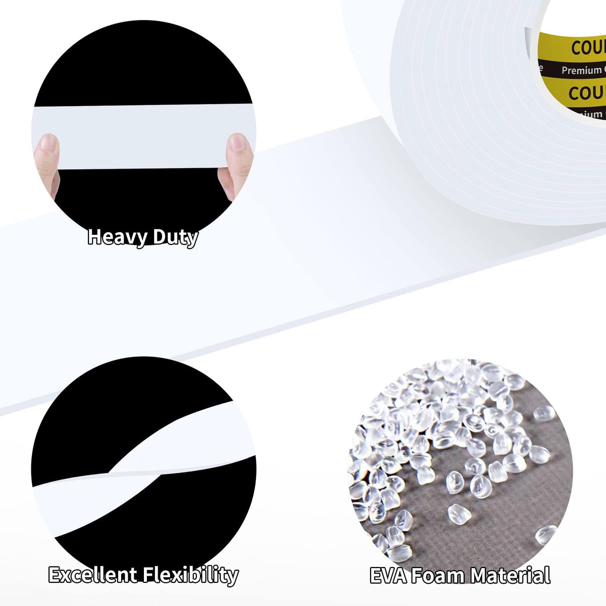 White Foam Tape Weather Stripping Sealing Sponge