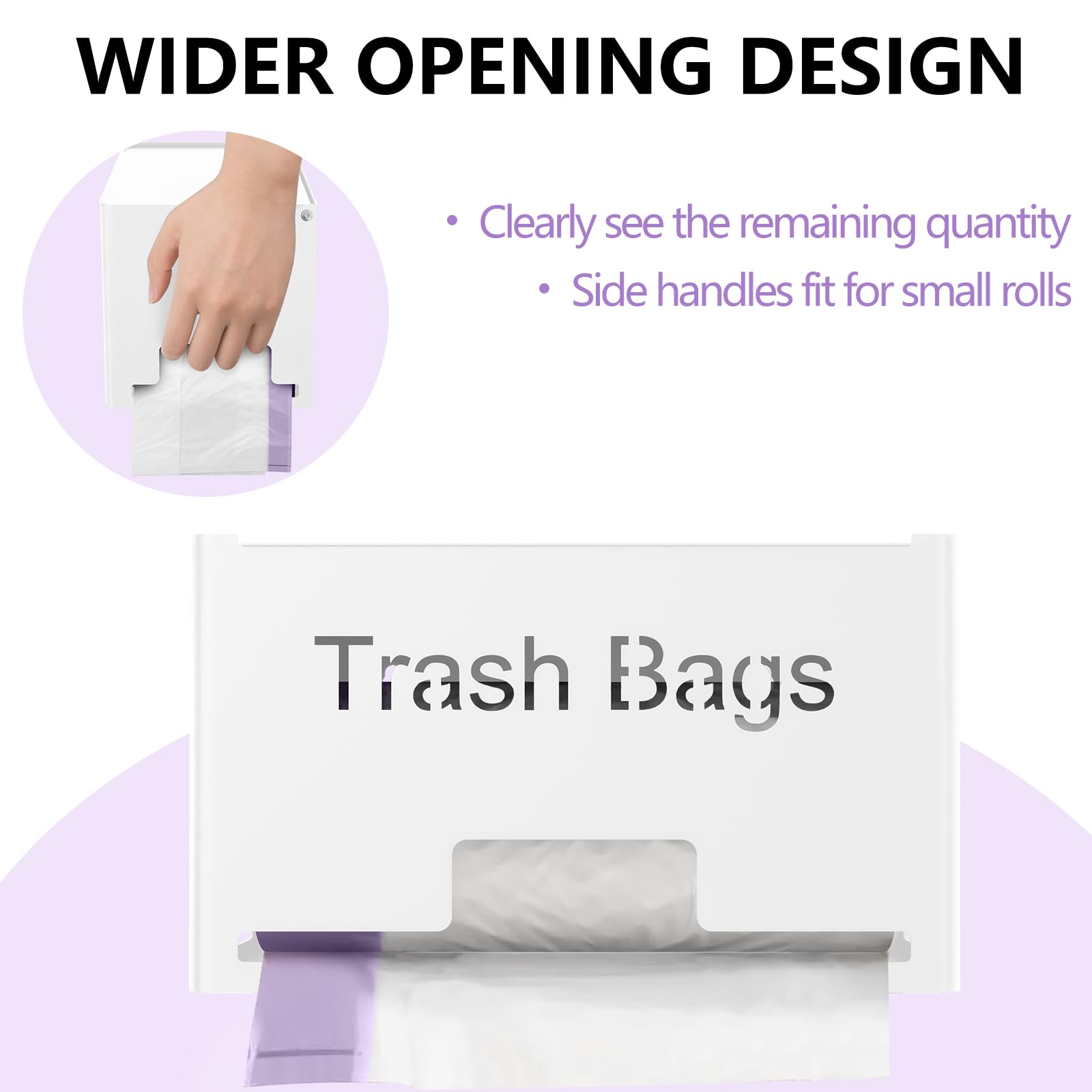 2 Pack Trash Bag Holder Dispenser (2 Count)