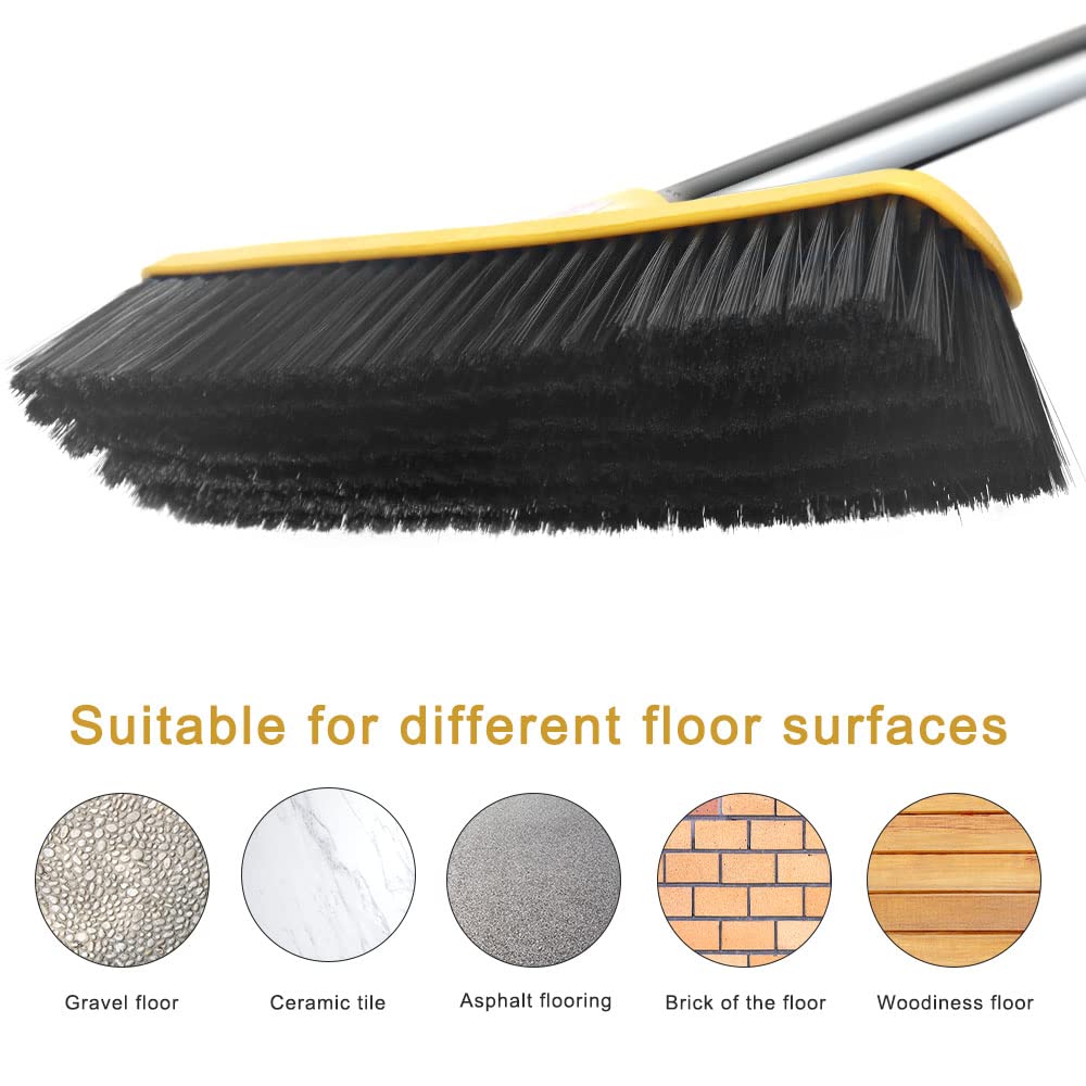 Push Broom with Long Handle