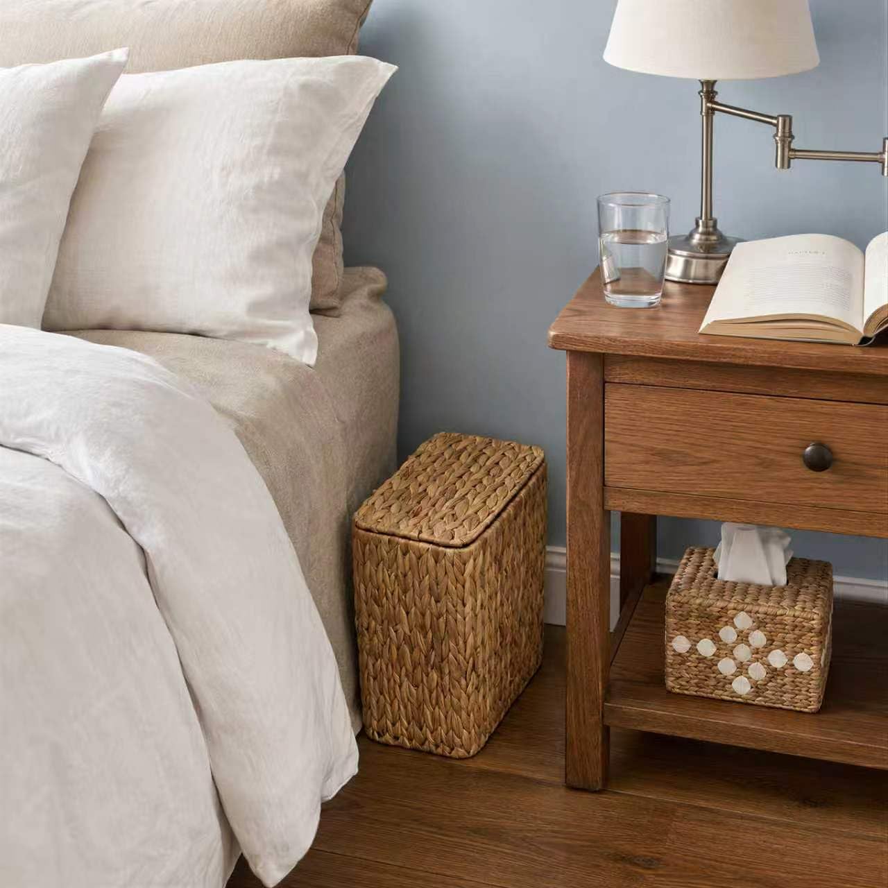 3 Gallon Wicker Trash Can