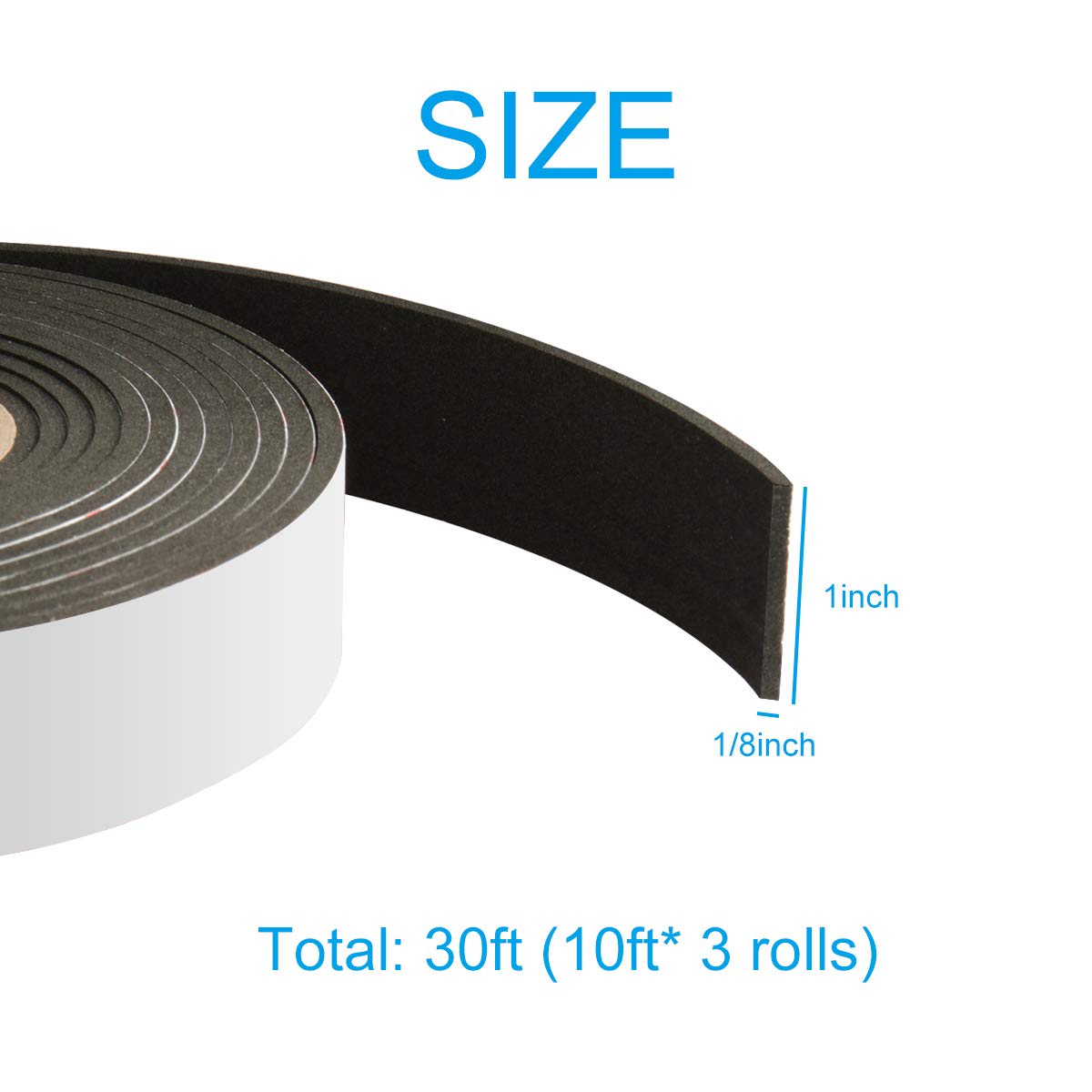 Foam Tape Weather Stripping Window Seal (30 Foot)