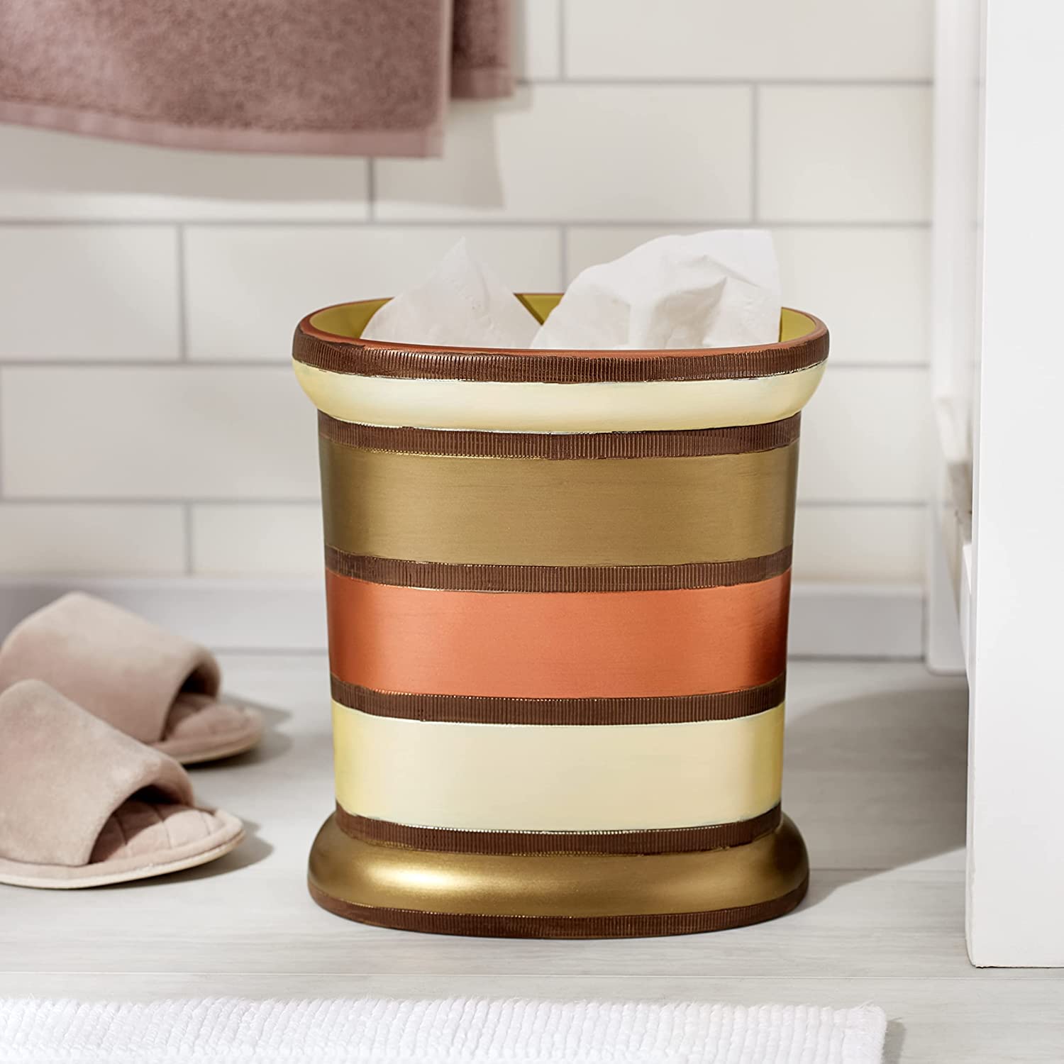 Decorative Trash Can for Bathroom
