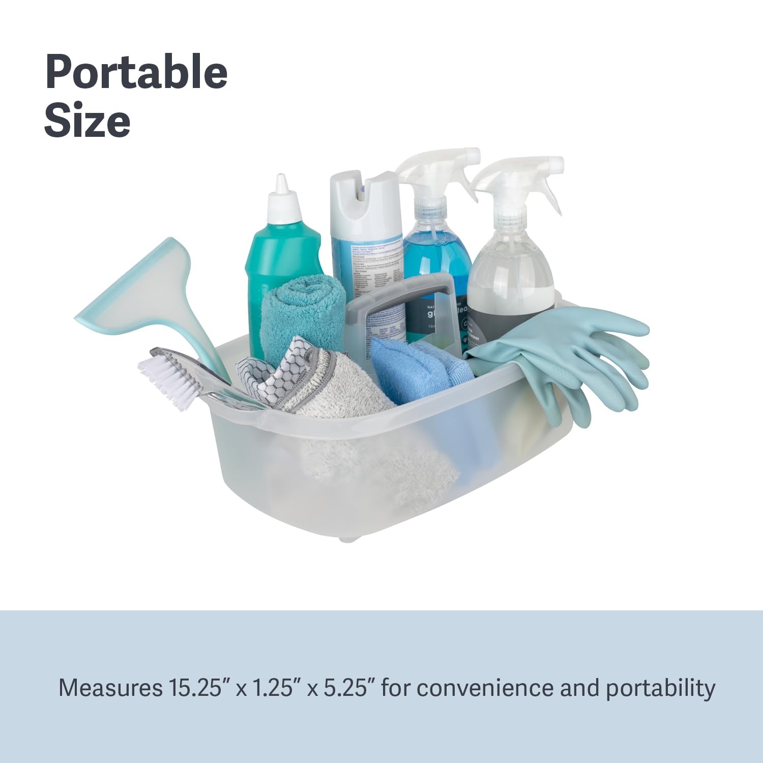 Plastic Multipurpose Cleaning Storage Caddy with Handle