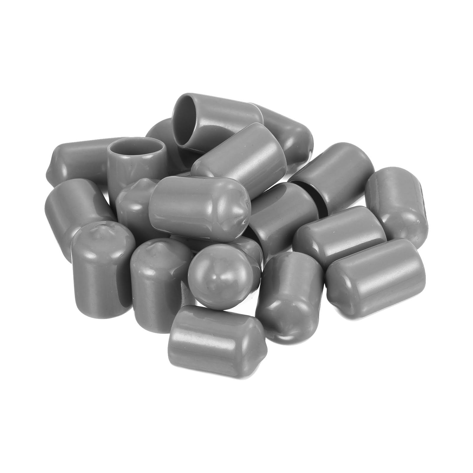 20pcs Rubber End Caps Protective Caps 14mm ID Vinyl PVC Round Tube Bolt Cap Cover Screw Thread Protectors