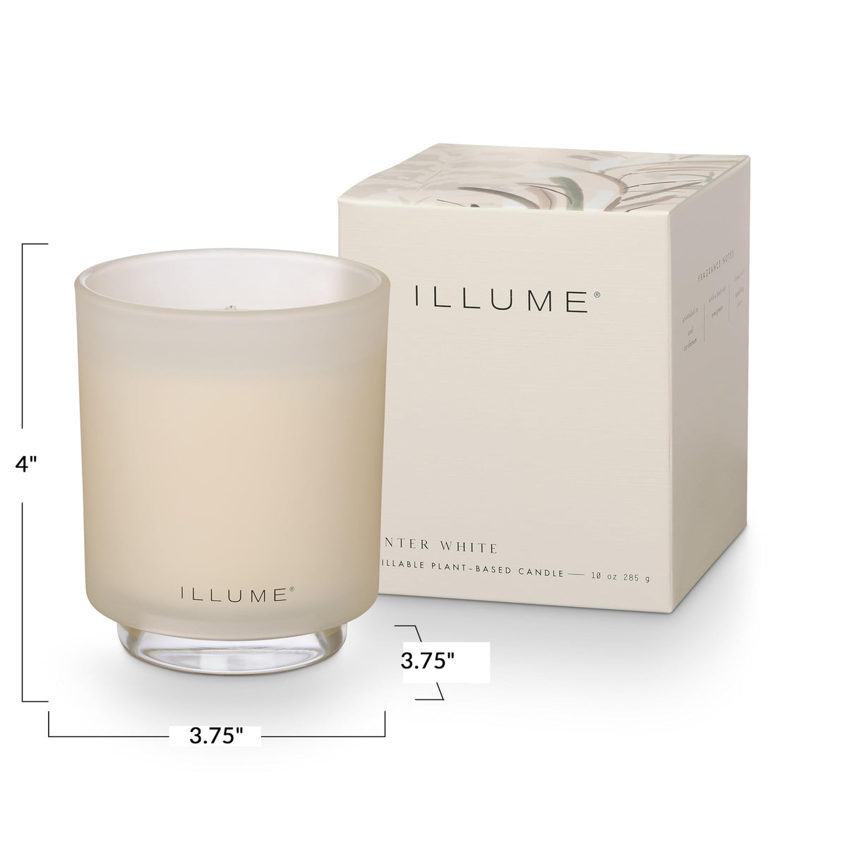 Refillable Boxed Glass Candle