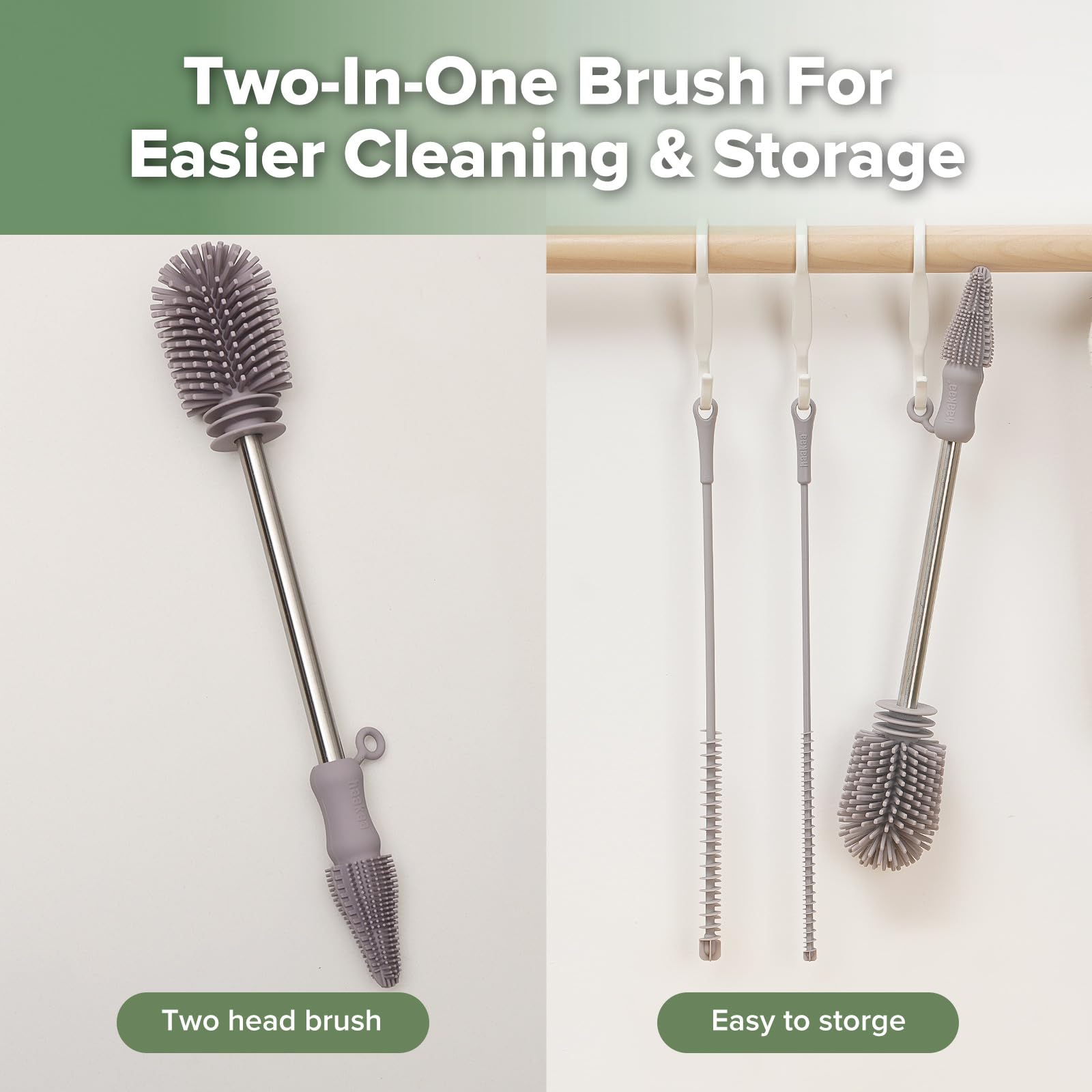 Silicone Cleaning Brush Kit