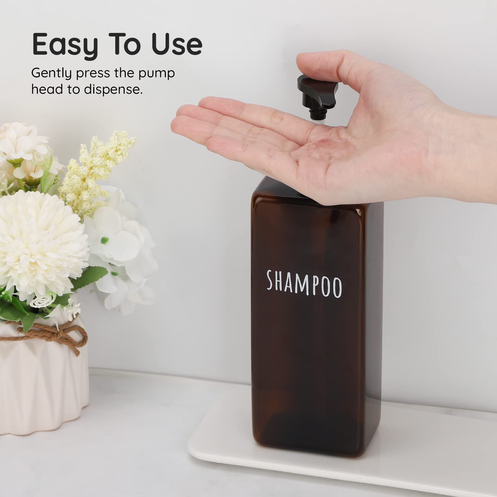 Shampoo and Conditioner Dispenser (3 Count)